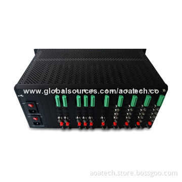 Video Multiplexer with 4U 18 Slots Chassis, Suitable for Card Type Video ConverterNew